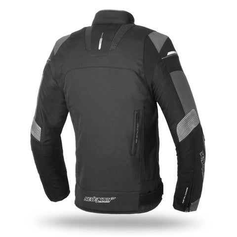 Vīriešu tekstila jaka 70Degrees JR69 RACING black / grey 2XL 70 DEGREES MOTOVEIKALS 21