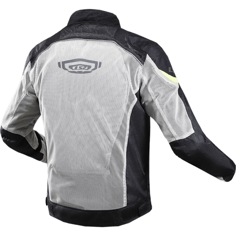 Vīriešu vasaras moto jaka LS2 Airy black grey yellow 2XL LS2 MOTOVEIKALS 21