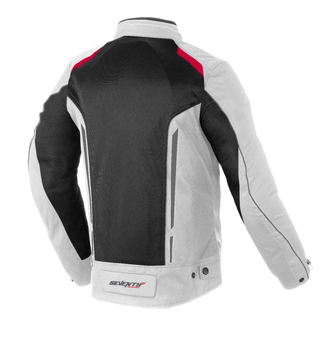 Vīriešu vasaras moto jaka TOURING 70 Degrees JT32 black / ice / red M 70 DEGREES MOTOVEIKALS 21