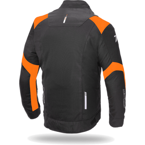 Vīriešu vasaras tekstila jaka RACING 70 Degrees JR52 black / orange 3XL 70 DEGREES MOTOVEIKALS 21