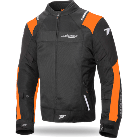 Vīriešu vasaras tekstila jaka RACING 70 Degrees JR52 black / orange 3XL 70 DEGREES MOTOVEIKALS 21