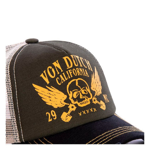 Von Dutch Crew cap black/orange VON DUTCH MOTOVEIKALS 21