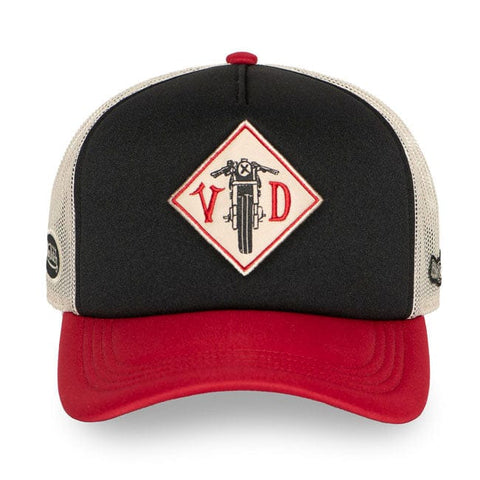 Von Dutch Foam Motorcycle cap black/red/white VON DUTCH MOTOVEIKALS 21