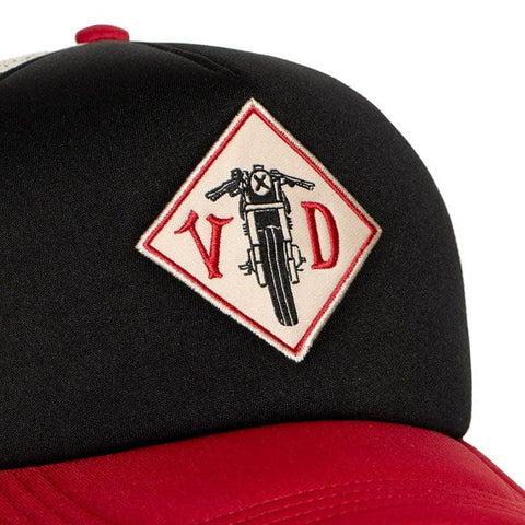 Von Dutch Foam Motorcycle cap black/red/white VON DUTCH MOTOVEIKALS 21