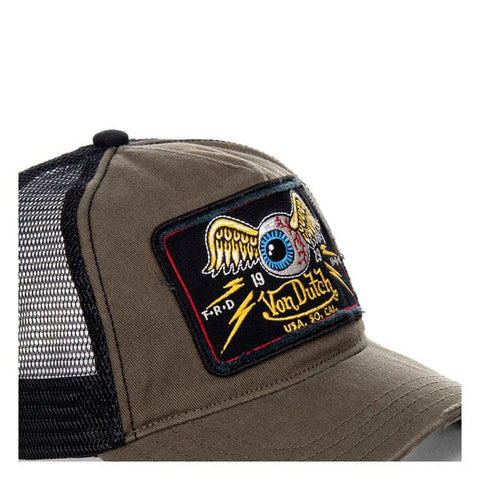 Von Dutch Heritage cap square patch eyes kaki VON DUTCH MOTOVEIKALS 21