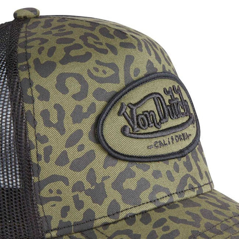Von Dutch Leopard cap khaki VON DUTCH MOTOVEIKALS 21