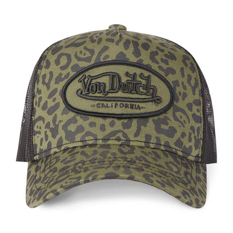 Von Dutch Leopard cap khaki VON DUTCH MOTOVEIKALS 21