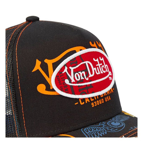 Von Dutch Logo Everywhere cap black/multicolour VON DUTCH MOTOVEIKALS 21
