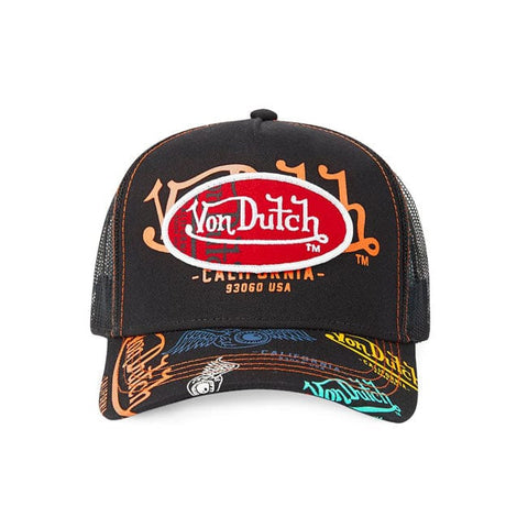 Von Dutch Logo Everywhere cap black/multicolour VON DUTCH MOTOVEIKALS 21