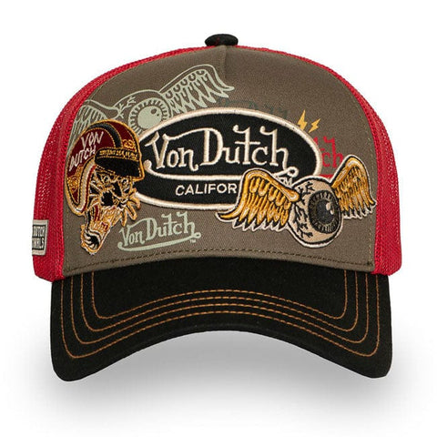 Von Dutch Patches Tiger cap brown VON DUTCH MOTOVEIKALS 21
