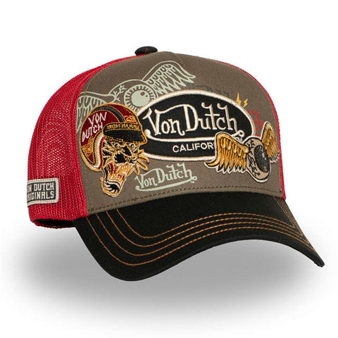 Von Dutch Patches Tiger cap brown VON DUTCH MOTOVEIKALS 21