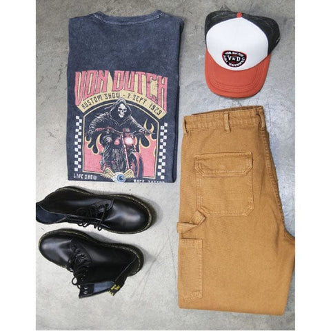 Von Dutch Reaper t-shirt washed black VON DUTCH MOTOVEIKALS 21
