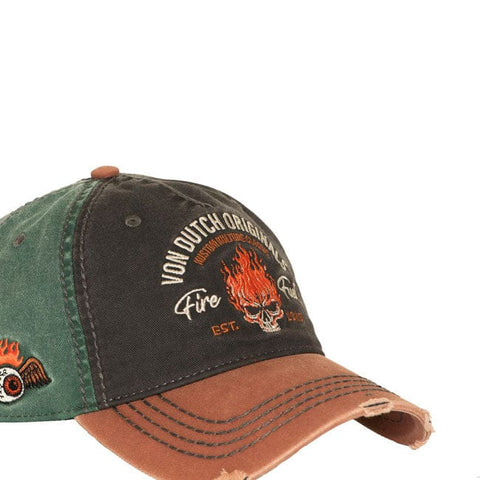 Von Dutch Retro Fire Fuel cap black/brown/green VON DUTCH MOTOVEIKALS 21
