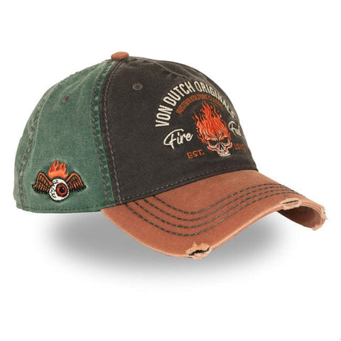 Von Dutch Retro Fire Fuel cap black/brown/green VON DUTCH MOTOVEIKALS 21