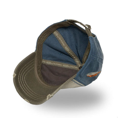 Von Dutch Retro Skull cap blue/green VON DUTCH MOTOVEIKALS 21