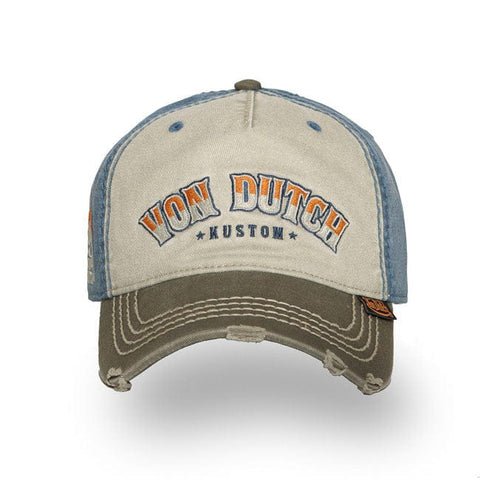Von Dutch Retro Skull cap blue/green VON DUTCH MOTOVEIKALS 21