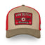 Von Dutch Semi-Curved Eye cap khaki/red VON DUTCH MOTOVEIKALS 21