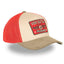 Von Dutch Semi-Curved Eye cap khaki/red VON DUTCH MOTOVEIKALS 21