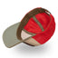 Von Dutch Semi-Curved Eye cap khaki/red VON DUTCH MOTOVEIKALS 21