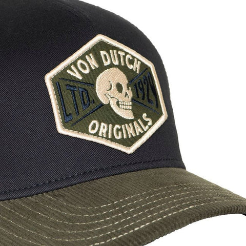 Von Dutch Semi-Curved Skull cap black/green/white VON DUTCH MOTOVEIKALS 21