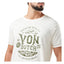 Von Dutch Slub t-shirt white/black VON DUTCH MOTOVEIKALS 21