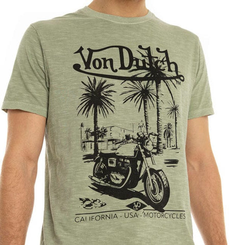Von Dutch Socal t-shirt olive VON DUTCH MOTOVEIKALS 21