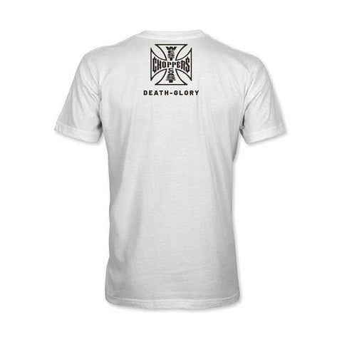 WCC Death Glory Trade-mark T-shirt White WEST COAST CHOPPERS MOTOVEIKALS 21