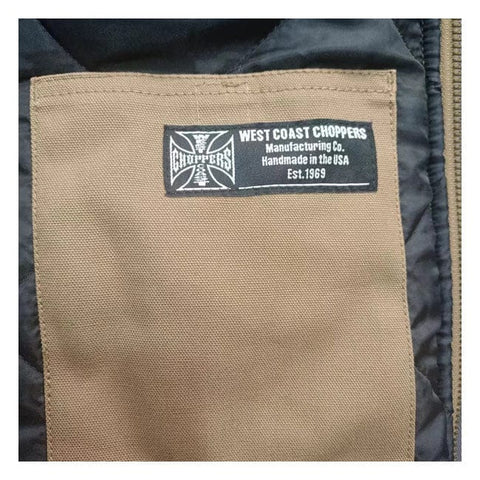 WCC Heavy Duty Work vest frontier brown WEST COAST CHOPPERS MOTOVEIKALS 21