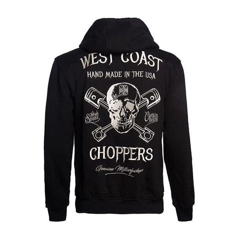 WCC High Speed zip hoodie black WEST COAST CHOPPERS MOTOVEIKALS 21