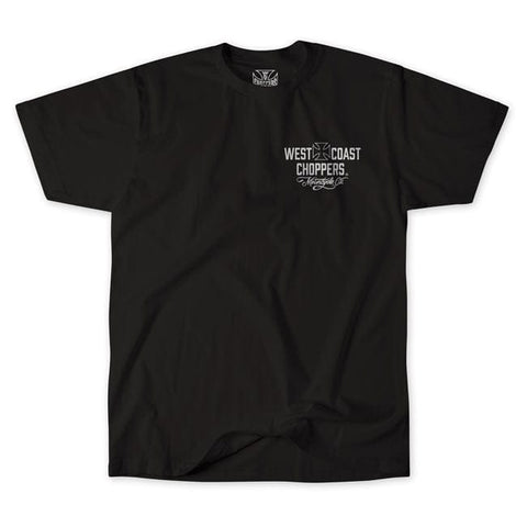 WCC Motorcycle t-shirt black/white WEST COAST CHOPPERS MOTOVEIKALS 21
