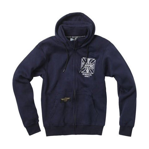 WCC OG ATX zip hoodie navy blue WEST COAST CHOPPERS MOTOVEIKALS 21
