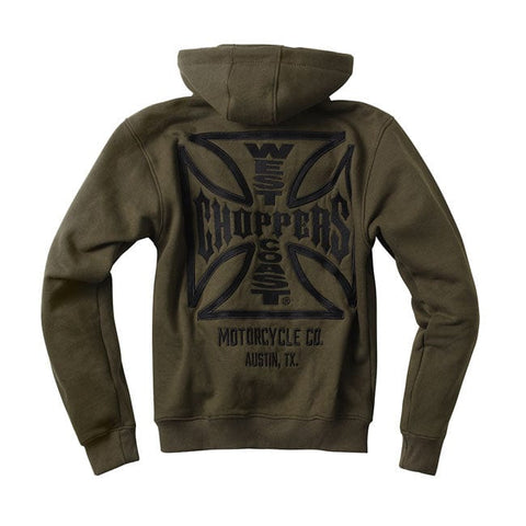 WCC OG ATX zip hoodie olive green WEST COAST CHOPPERS MOTOVEIKALS 21
