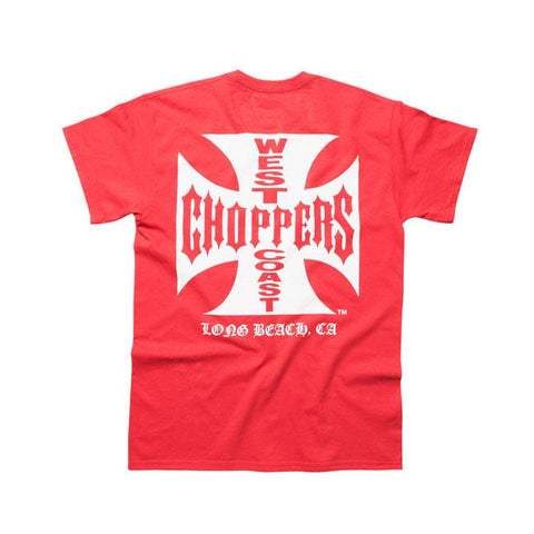 WCC OG Classic t-shirt red/white WEST COAST CHOPPERS MOTOVEIKALS 21