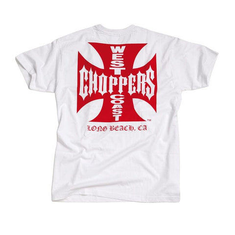 WCC OG Classic t-shirt white/red WEST COAST CHOPPERS MOTOVEIKALS 21