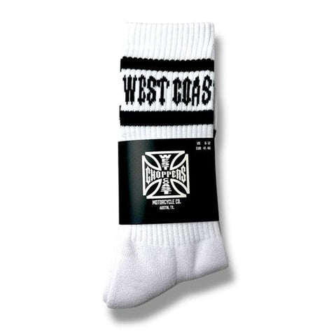 WCC OG Crew socks white WEST COAST CHOPPERS MOTOVEIKALS 21