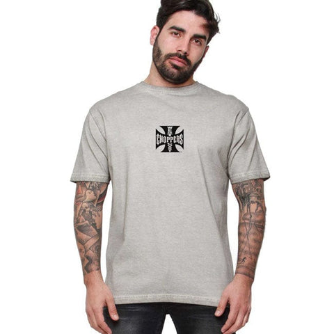 WCC Og Lbc Cross t-shirt Vintage grey wash WEST COAST CHOPPERS MOTOVEIKALS 21