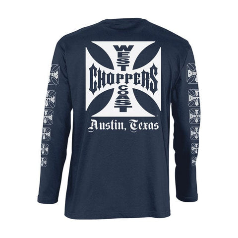 WCC OG logo ATX longsleeve navy WEST COAST CHOPPERS MOTOVEIKALS 21