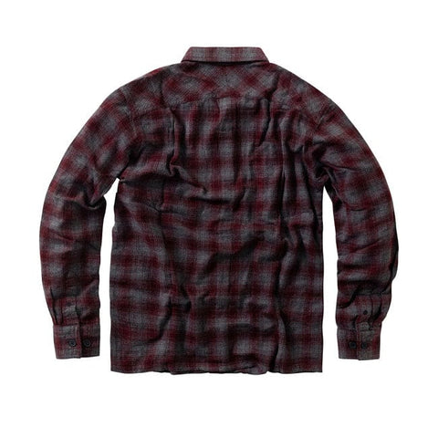 WCC Rigid Flannel shirt burgundy/grey WEST COAST CHOPPERS MOTOVEIKALS 21