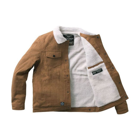 WCC Sherpa lined canvas jacket duck WEST COAST CHOPPERS MOTOVEIKALS 21