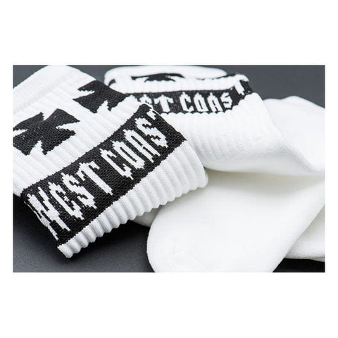 WCC Tube Logo socks cool white WEST COAST CHOPPERS MOTOVEIKALS 21