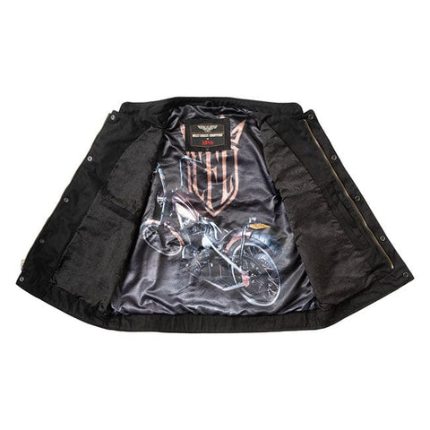 WCC x 13 1/2 Dominator black canvas riding vest WEST COAST CHOPPERS MOTOVEIKALS 21