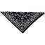 ZAN HEADGEAR lakats Paisley Cotton Bandana - Black ZAN HEADGEAR MOTOVEIKALS 21
