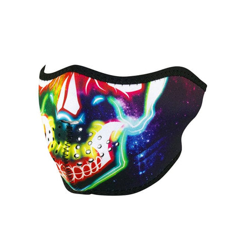 ZANheadgear Half Mask neoprene electric skull ZAN HEADGEAR MOTOVEIKALS 21