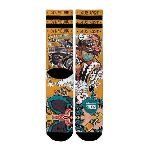 Zeķes AMERICAN SOCKS AMERICAN SOCKS IMPALA 62 SIGNATURE 42 - 47 izm. AMERICAN SOCKS MOTOVEIKALS 21